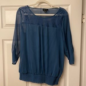 AB studio blouse with cami built-in